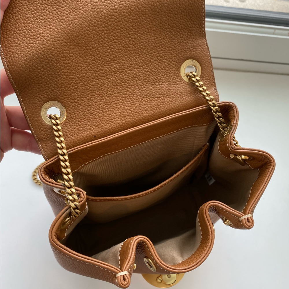 (SOLD) Polene Number One Mini - Camel Crossbody Bag - Picture 4 of 5